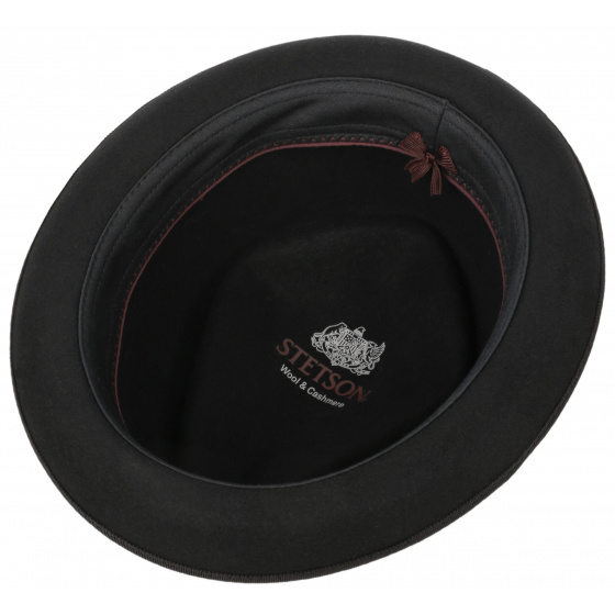 Diamond Porkpie Black Hat - Stetson