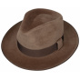 Collins Brown Fur Felt Fedora Hat - Stetson