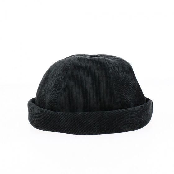Bonnet Docker Cooper Effet Velours noir - Mtm Bonnet Docker Cooper Effet Velours noir - Mtm
