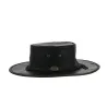 Chapeau cuir kangourou Squashy noir - Barmah Reference : 3547 | Chapellerie Traclet