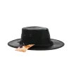 Chapeau cuir kangourou Squashy noir - Barmah Reference : 3547 | Chapellerie Traclet