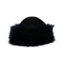 Ivanova Leather & Faux Fur Blue Toque - Traclet