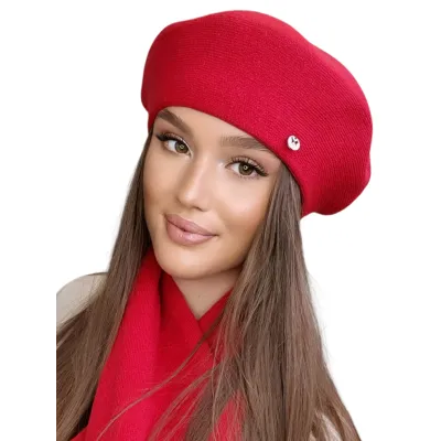 Women's Afrah Red Beret - Traclet Reference: 19416| Traclet Hat Shop