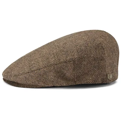 Casquette Hooligan Brown Kaki Herringbone - Brixton