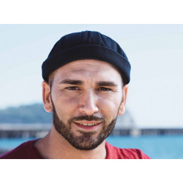 Navy Cotton Docker Beanie Redon - Traclet