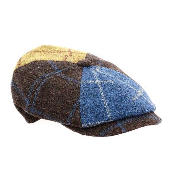 Casquette Irlandaise Patchwork Faustin Laine - Fléchet Casquette Irlandaise Patchwork Faustin Laine - Fléchet