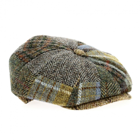 Casquette Irlandaise Patchwork Faustin Laine - Fléchet Casquette Irlandaise Patchwork Faustin Laine - Fléchet