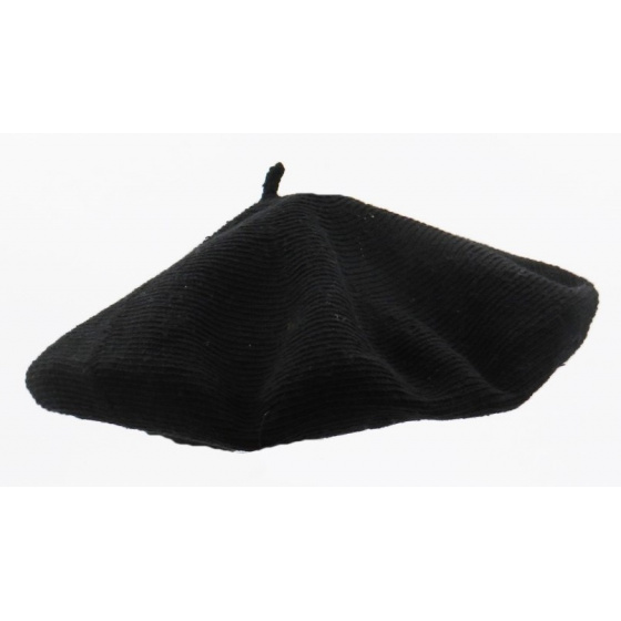 Béret Classique Coton Bio Noir - Le Béret Français
