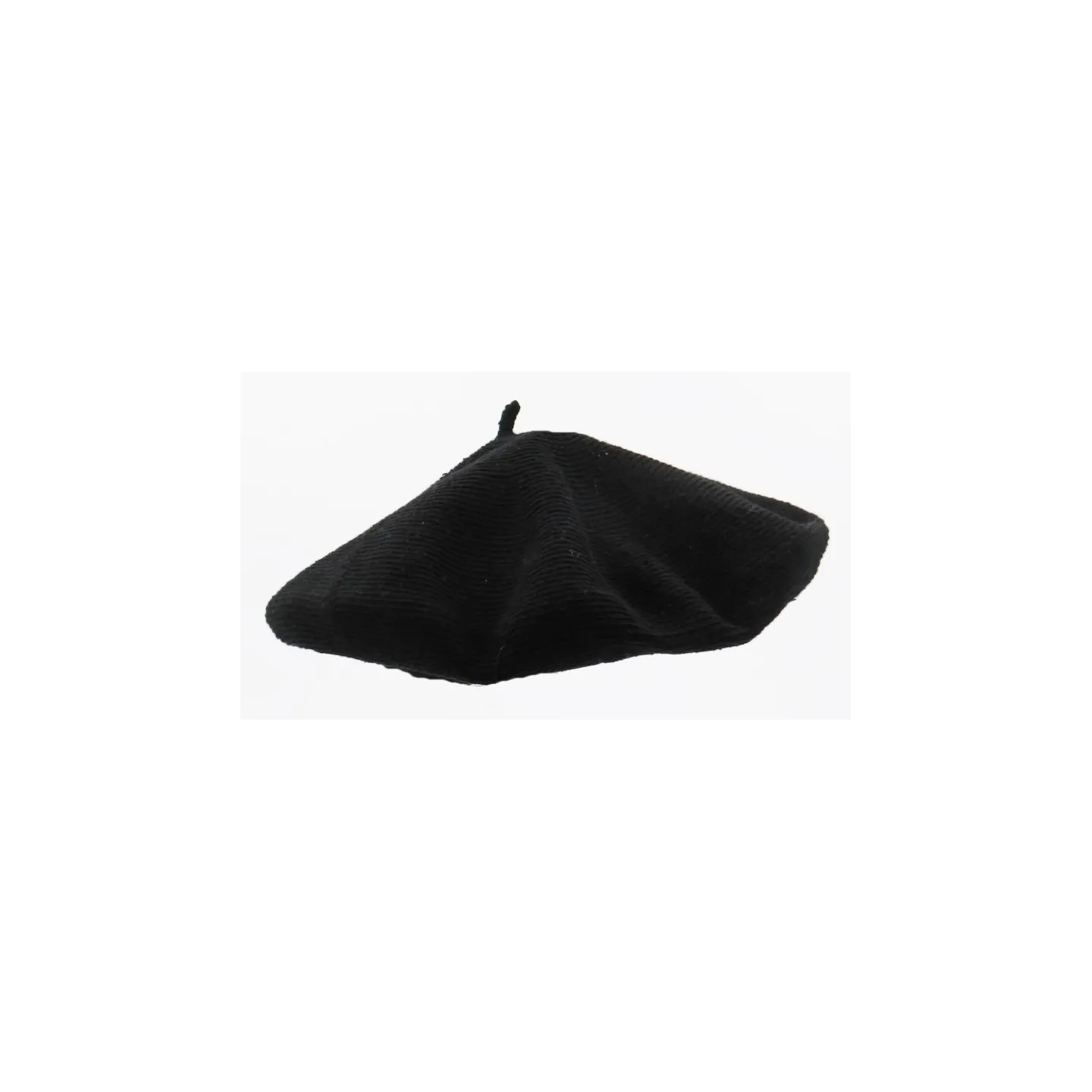 Béret Classique Coton Bio Noir - Le Béret Français Reference : 19434| Chapellerie Traclet