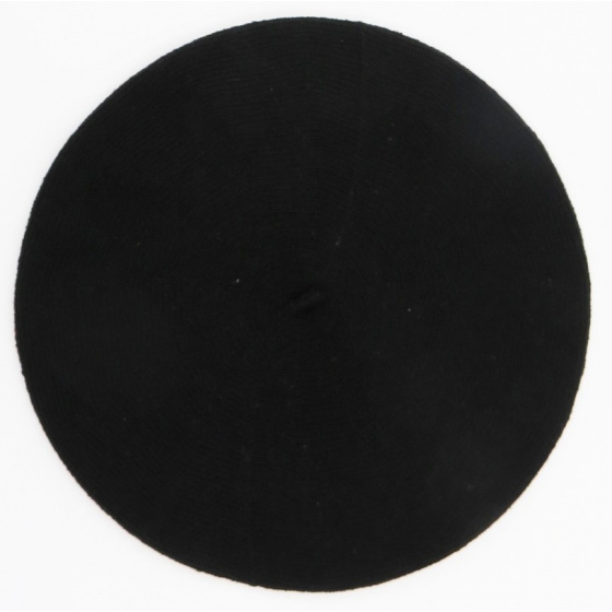 Béret Classique Coton Bio Noir - Le Béret Français
