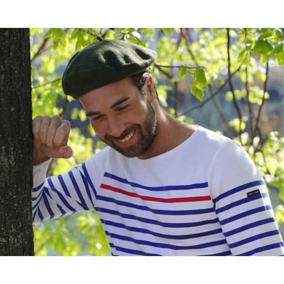 Classic Organic Cotton Khaki Beret - Le Béret Français