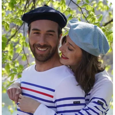 Béret Classique Coton Bio Marine - Le Béret Français