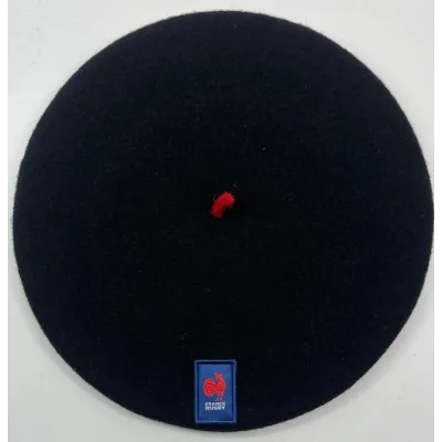 Official Black Rugby Beret - Le Béret Français Reference: 19440| Chapellerie Traclet