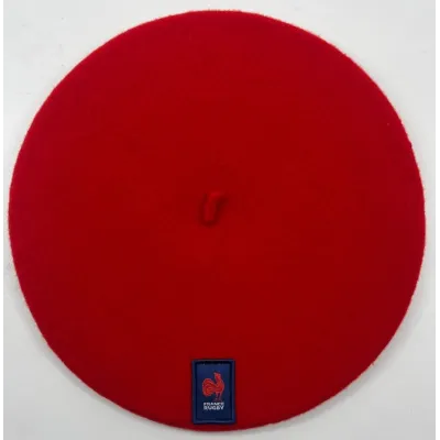 Béret Officiel De Rugby Rouge - Le Béret Français