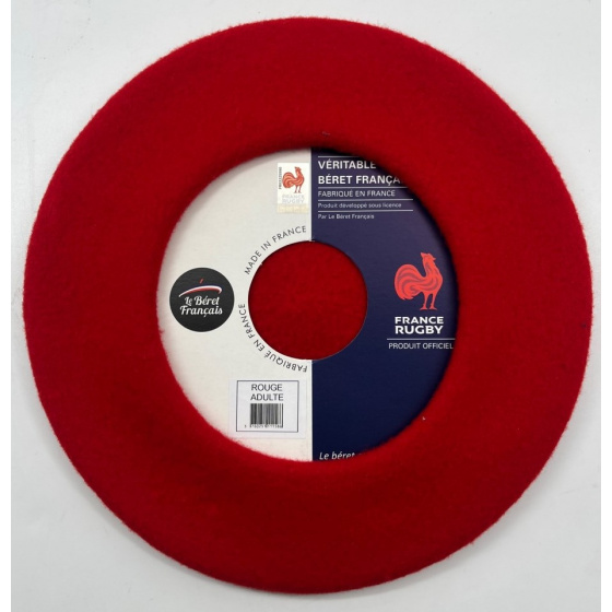 Béret Officiel De Rugby Rouge - Le Béret Français Béret Officiel De Rugby Rouge - Le Béret Français