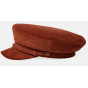 Fiddler Velvet Sailor Cap in Terracotta - Brixton