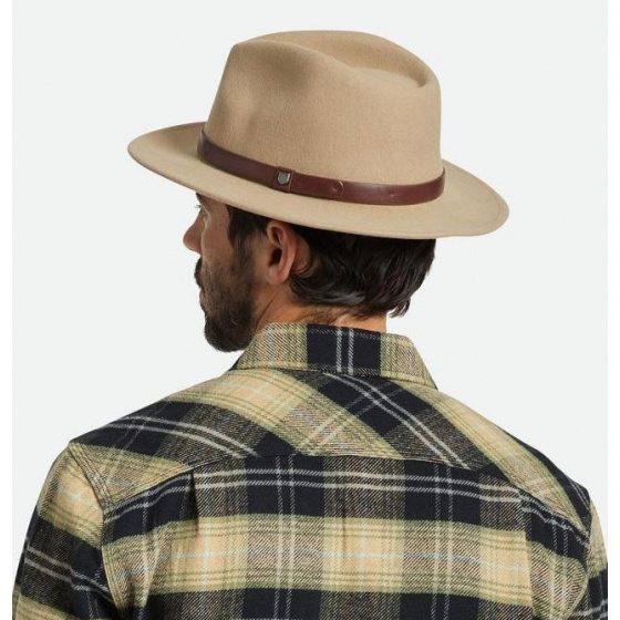 Messer Wool Felt Hat Sand - Brixton Messer Wool Felt Hat Sand - Brixton