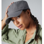 Grey Cotton Army Cap - Beechfield