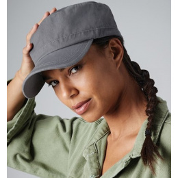 Grey Cotton Army Cap - Beechfield