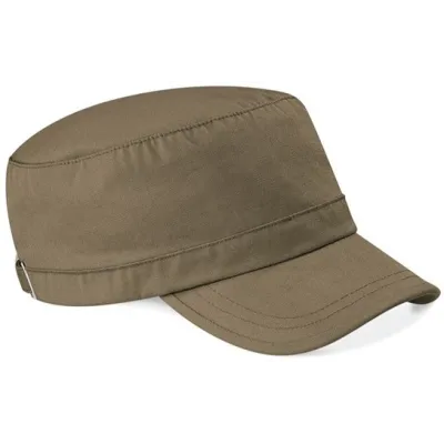 Khaki Cotton Army Cap - Beechfield Reference: 19481| Chapellerie Traclet