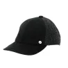 Black leather American cap - Flechet