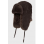 Chapka Marje Leather & Fur Brown - Traclet