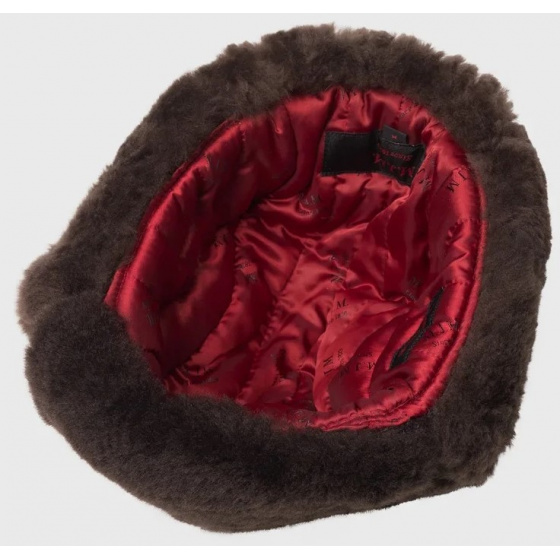 Marje Leather & Fur Ushanka Hat Brown - Traclet