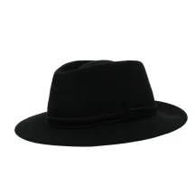 Chapeau Traveller Paris Cache-Oreilles Feutre Laine Noir - Fléchet