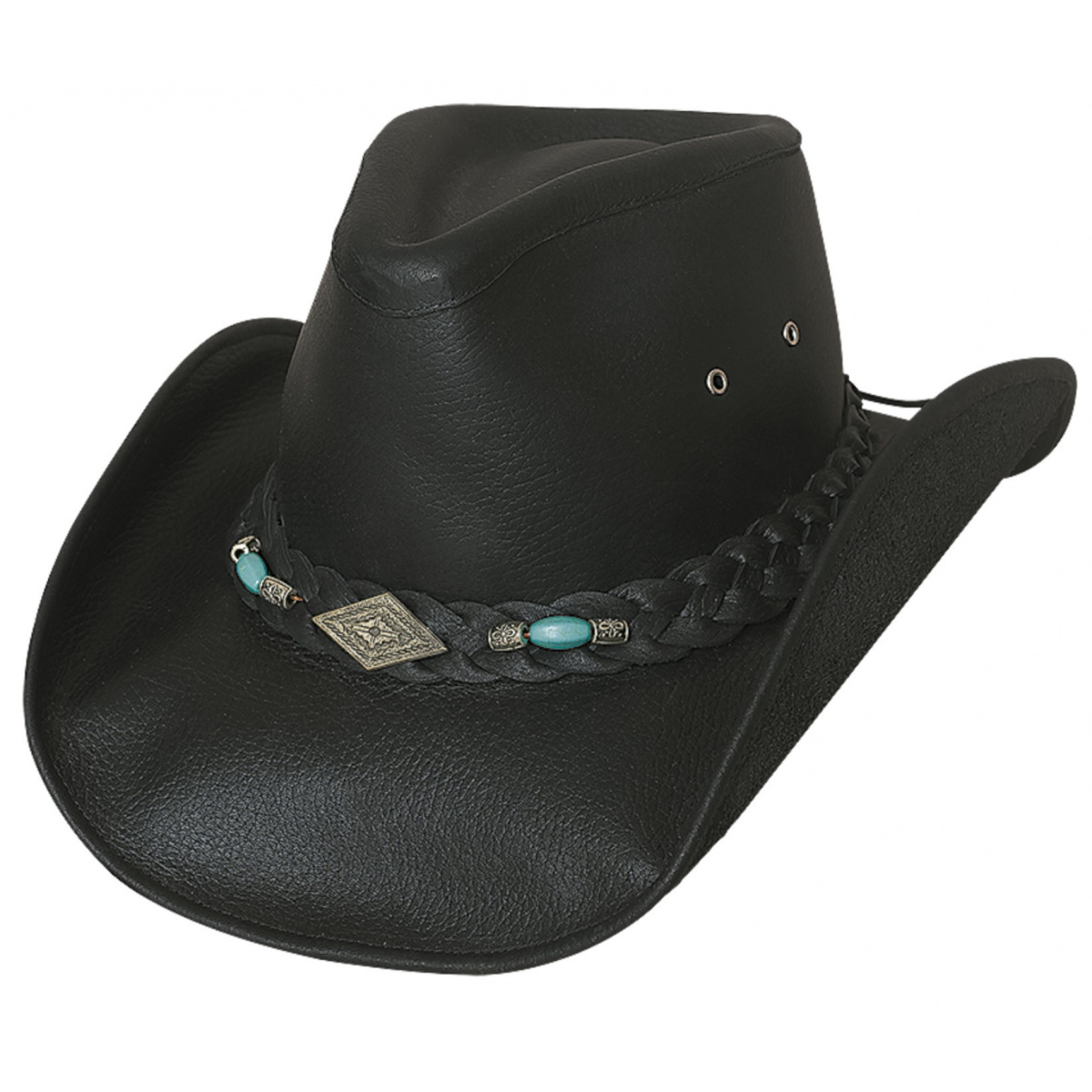 Rodeo Hat Leather Bullhide Royston Black Reference: 19470| Chapellerie ...