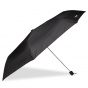 Slim UV-UPF50+ Plain Black Umbrella - Isotoner