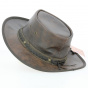 Brown Cowhide Boundary Hat - Jaracu