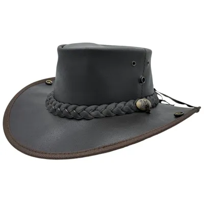 Brown Cowhide Boundary Hat - Jaracu Reference: 19492 | Traclet Hat Shop