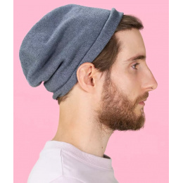 Grey Cotton Beanie - Kopka