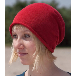 Red Cotton Beanie - Kopka
