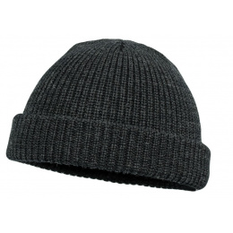 Jules Anthracite Wool Sailor Beanie - Traclet
