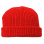 Red Wool Sailor Beanie Jules - Traclet