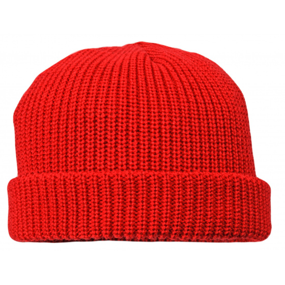 Red Wool Sailor Beanie Jules - Traclet