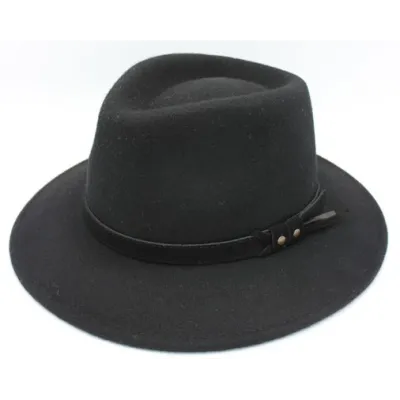 Black Wool Felt Fedora Hat Aldo - Traclet Reference: 19538| Traclet Hatters