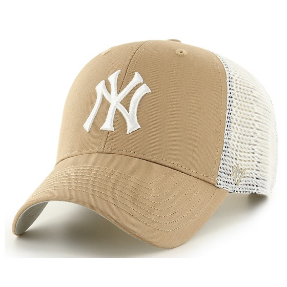 NY Yankees Khaki Trucker Cap - 47 Brand