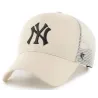 NY Yankees Natural Trucker Cap - 47 Brand Reference: 19541| Traclet Hat Shop