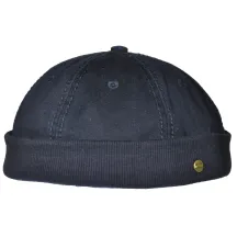 Black Cotton Docker Beanie Redon - Traclet Reference: 8643 | Traclet Hat Shop