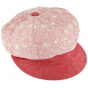 Red Anemone Newsboy Cap - Traclet