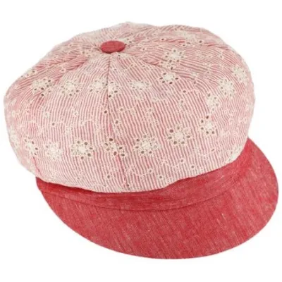 Red Anemone Newsboy Cap - Traclet Reference: 19556| Chapellerie Traclet