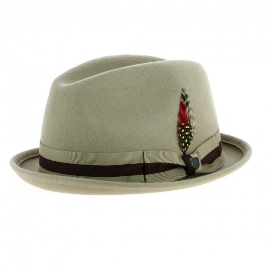 Trilby Hat Gain Sand Brown - Brixton