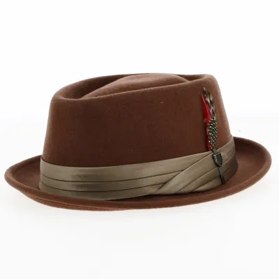 Chapeau STOUT PORK PIE SEPIA/BRONZE - Brixton