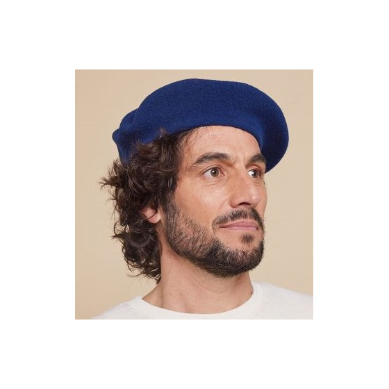 Béret Paris Laine Bleu - Héritage par Laulhère
