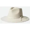 White Felt Joanna Fedora Hat - Brixton ref 19566 traclet hat shop