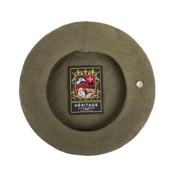 Authentic Summer Cotton Beret in Khaki - Heritage by Laulhère