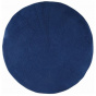 Blue Cotton Maxi Plumes Beret - Laulhère