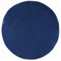 Maxi Feather Beret Blue Cotton - Laulhère